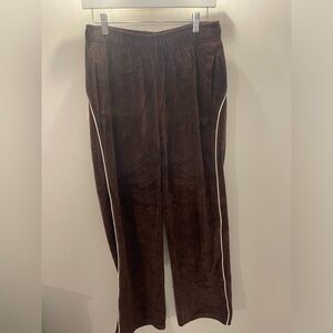 TNA velvet track pants - size small